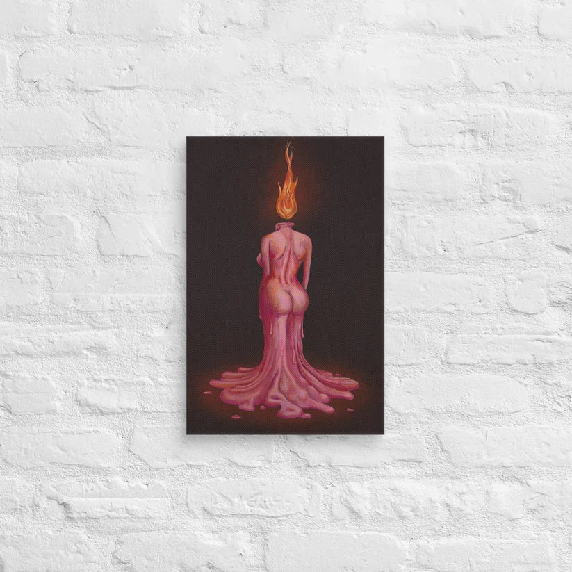 Wax Woman Original Painting