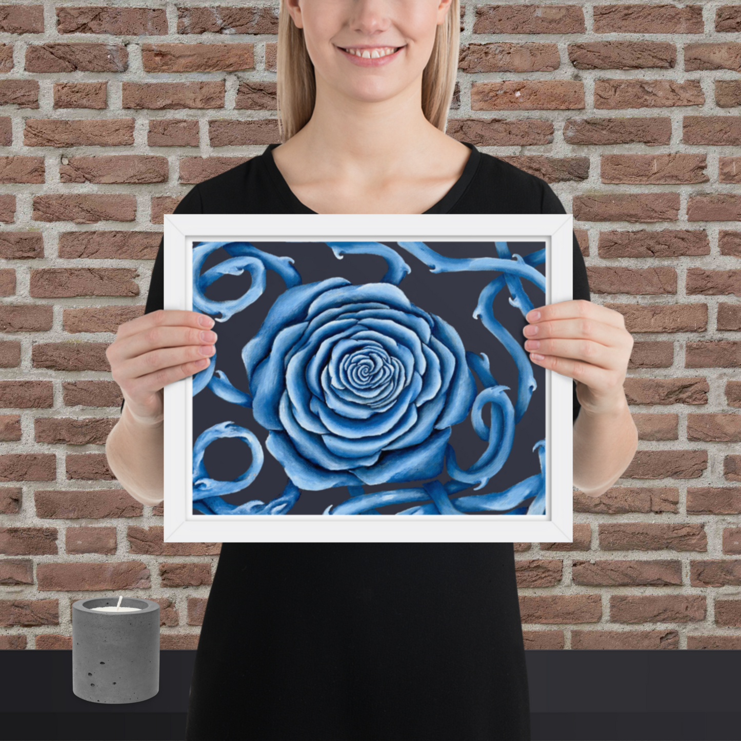 My Sensitive Flower - Framed Print