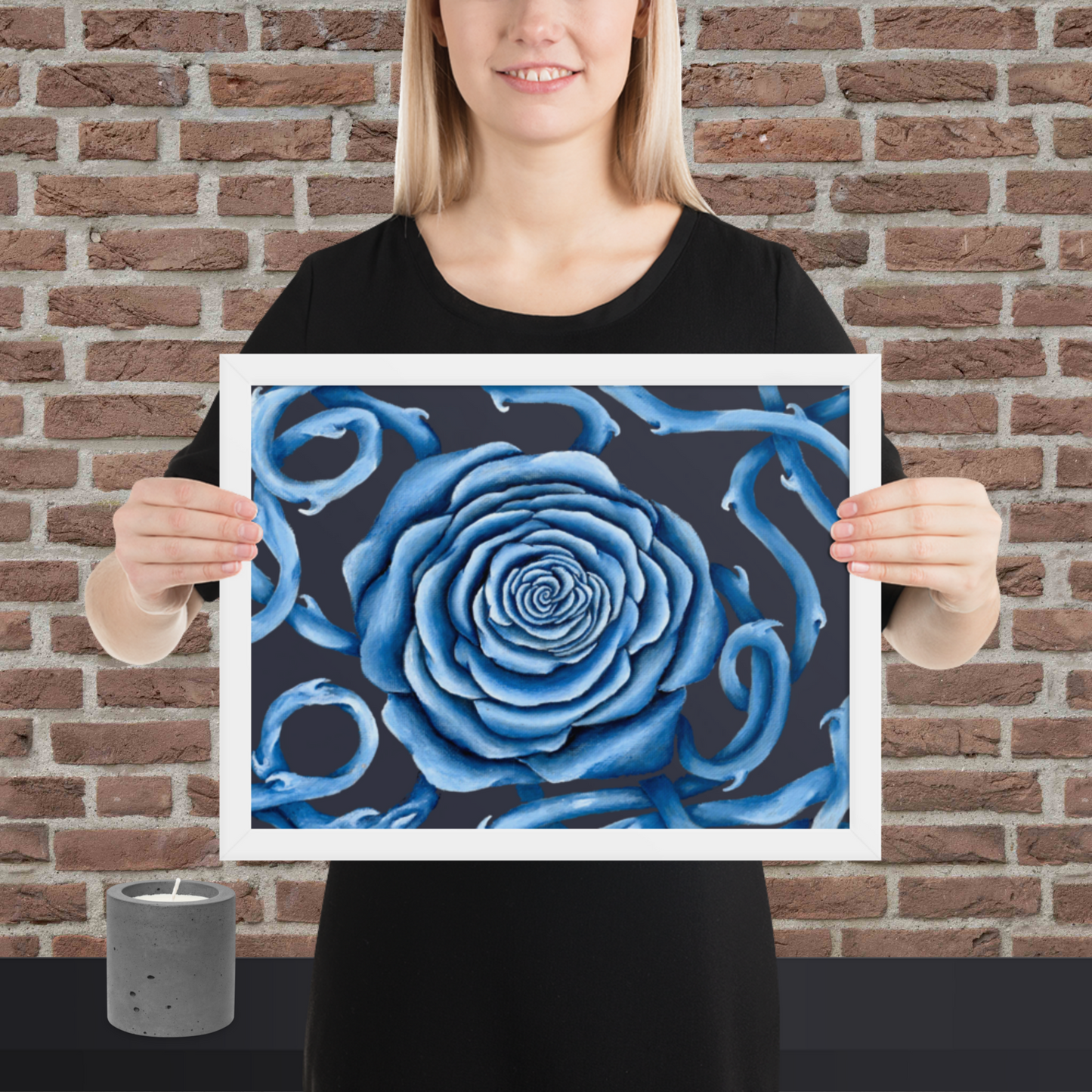 My Sensitive Flower - Framed Print