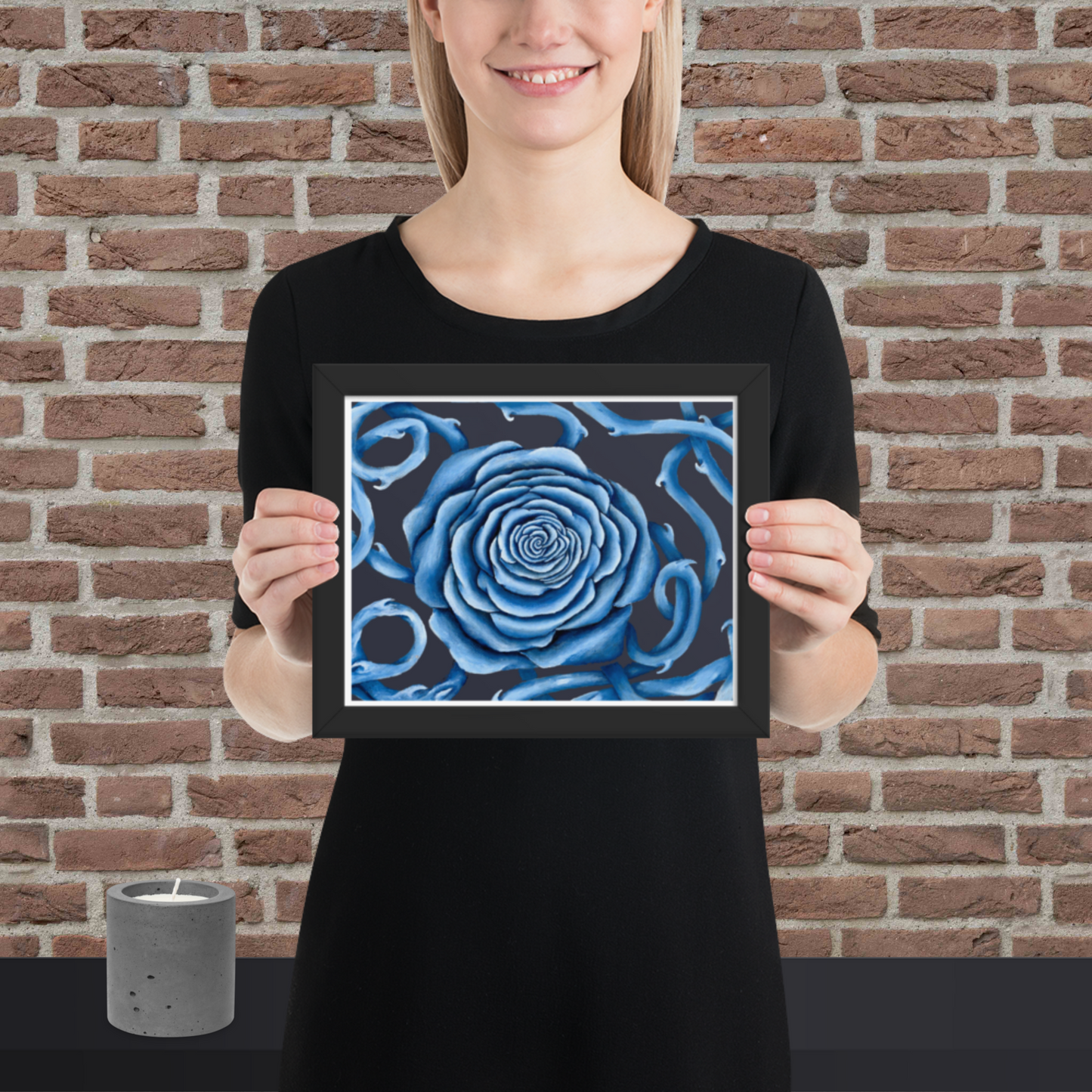 My Sensitive Flower - Framed Print